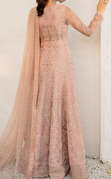 Flossie Cavern Pink Organza Suit | Pakistani Embroidered Chiffon Dresses USA- Image 2