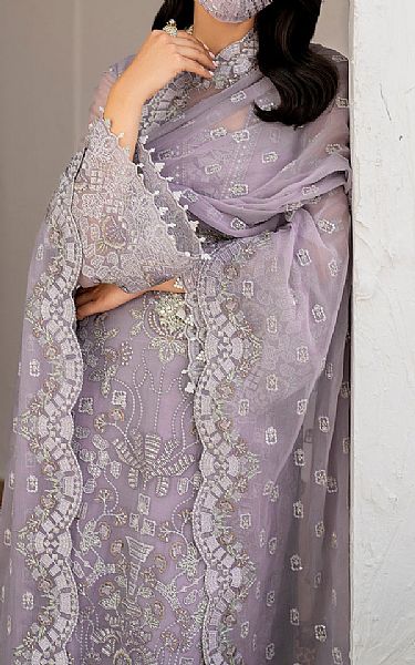 Flossie Lavender Chiffon Suit | Pakistani Embroidered Chiffon Dresses USA- Image 3