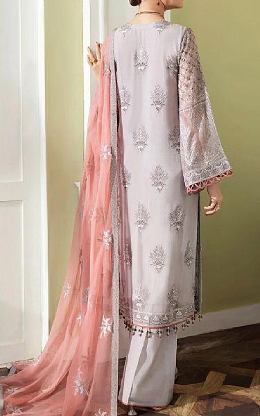 Flossie Grey Chiffon Suit | Pakistani Embroidered Chiffon Dresses- Image 2