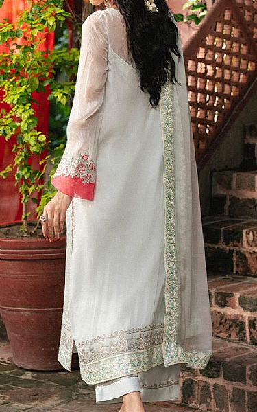 Freesia Off White Chiffon Suit | Pakistani Embroidered Chiffon Dresses USA- Image 2