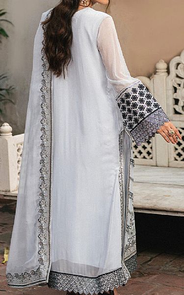 Freesia Light Grey Chiffon Suit | Pakistani Embroidered Chiffon Dresses USA- Image 2