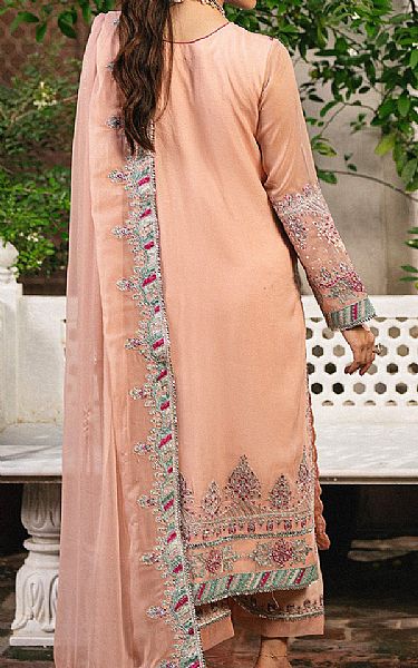 Freesia Peach Chiffon Suit | Pakistani Embroidered Chiffon Dresses USA- Image 2