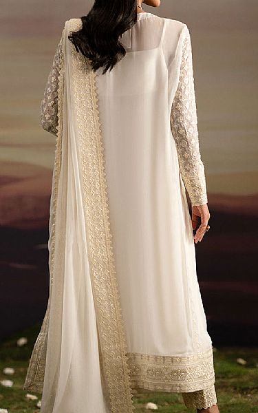 Freesia Off-white Chiffon Suit | Pakistani Embroidered Chiffon Dresses USA- Image 2