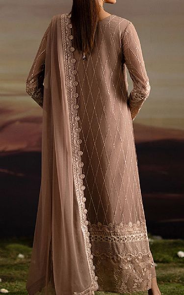 Freesia Pastel Brown Chiffon Suit | Pakistani Embroidered Chiffon Dresses USA- Image 2