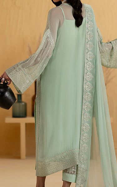 Freesia Summer Green Chiffon Suit | Pakistani Embroidered Chiffon Dresses USA- Image 2