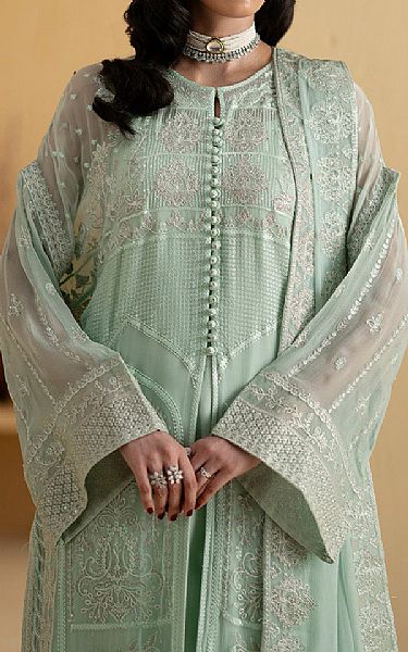 Freesia Summer Green Chiffon Suit | Pakistani Embroidered Chiffon Dresses USA- Image 3