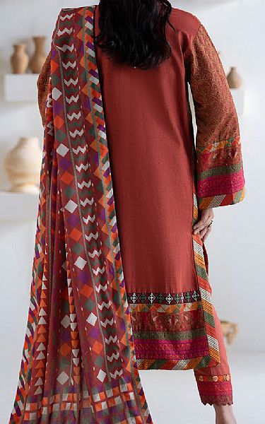 Freesia Rust Khaddar Suit | Pakistani Winter Dresses in USA- Image 2