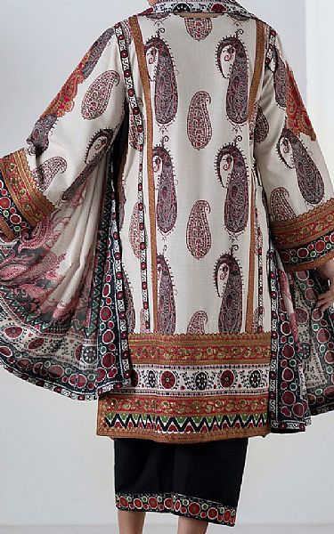 Freesia Off White Khaddar Suit | Pakistani Winter Dresses in USA- Image 2