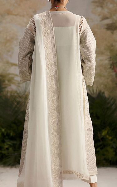 Freesia Light Grey Chiffon Suit | Pakistani Embroidered Chiffon Dresses USA- Image 2