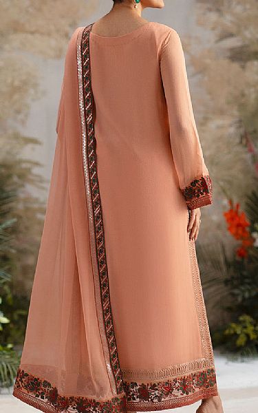Freesia Peach Chiffon Suit | Pakistani Embroidered Chiffon Dresses USA- Image 2