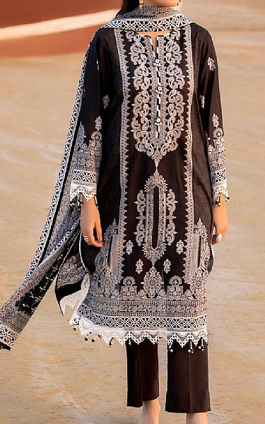 Gul Ahmed Black Lawn Suit | Pakistani Lawn Dress in USA- Image 1