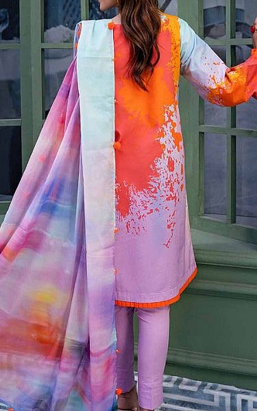 Gul Ahmed Lilac Lawn Suit | Pakistani Lawn Suits- Image 2