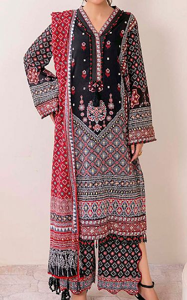 Gul Ahmed Black Lawn Suit | Pakistani Lawn Dress in USA- Image 1