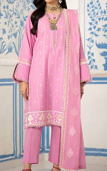 Gul Ahmed Pink Lawn Suit | Pakistani Lawn Suits- Image 1