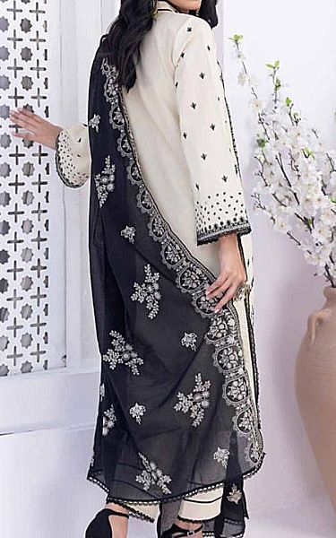 Gul Ahmed Off-white Lawn Suit | Pakistani Lawn Suits- Image 2