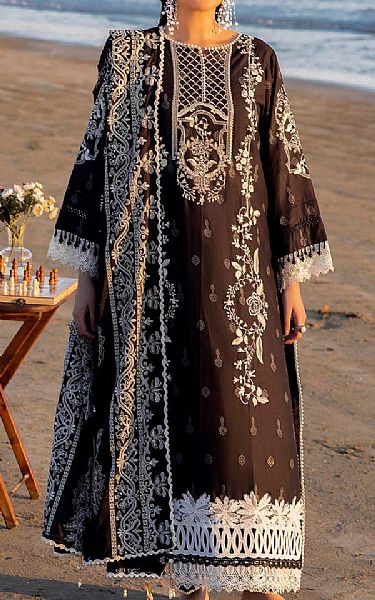 Gul Ahmed Black Lawn Suit | Pakistani Lawn Dress in USA- Image 1