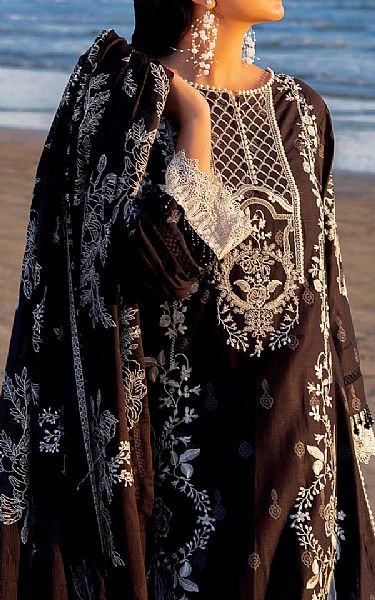 Gul Ahmed Black Lawn Suit | Pakistani Lawn Dress in USA- Image 2