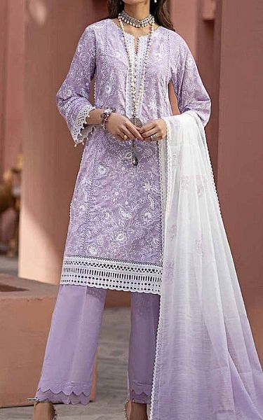 Gul Ahmed Lavender Lawn Suit | Pakistani Lawn Suits- Image 1