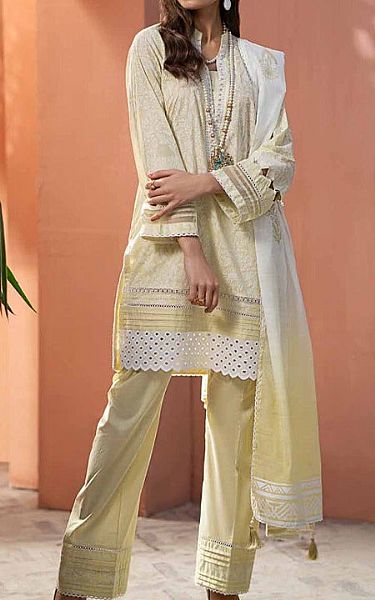 Gul Ahmed Lime Green Lawn Suit | Pakistani Lawn Suits- Image 1