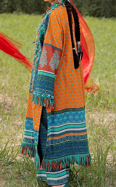 Gul Ahmed Multicolor Lawn Suit (2 Pcs) | Pakistani Lawn Dress in USA- Image 2