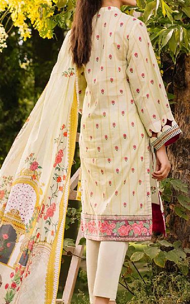Gul Ahmed Off-white Cambric Suit | Pakistani Dresses in USA- Image 2