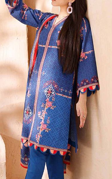Gul Ahmed Navy Blue Cambric Suit | Pakistani Dresses in USA- Image 2