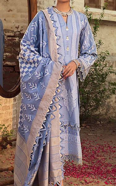 Gul Ahmed Lavender Jacquard Suit | Pakistani Dresses in USA- Image 1