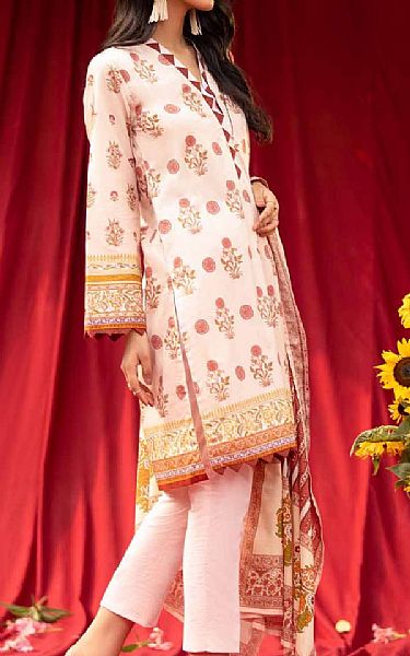 Gul Ahmed Tea Pink Cambric Suit (2 Pcs) | Pakistani Dresses in USA- Image 2