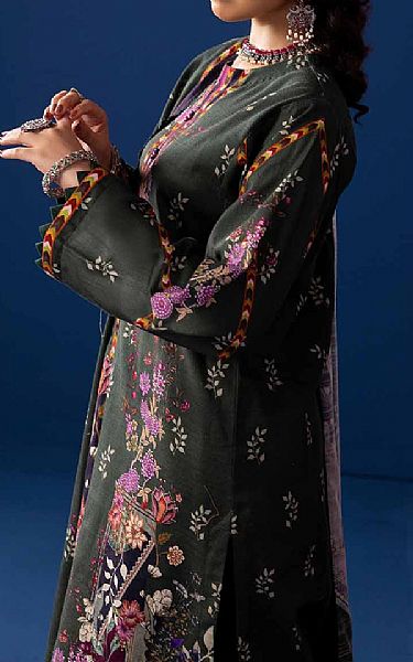 Gul Ahmed Hunter Green Khaddar Suit | Pakistani Winter Dresses- Image 2