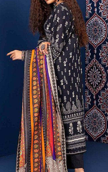 Gul Ahmed Black Khaddar Suit | Pakistani Winter Dresses- Image 2