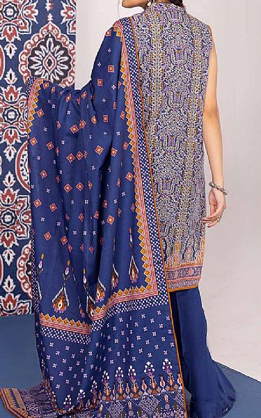 Gul Ahmed Blue Khaddar Suit | Pakistani Winter Dresses- Image 2
