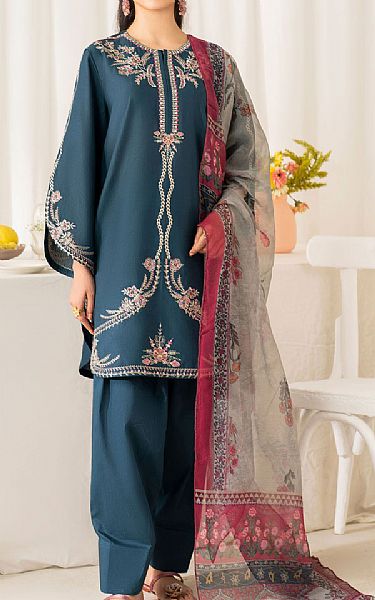 Garnet Salvia | Pakistani Pret Wear Clothing by Garnet- Image 1