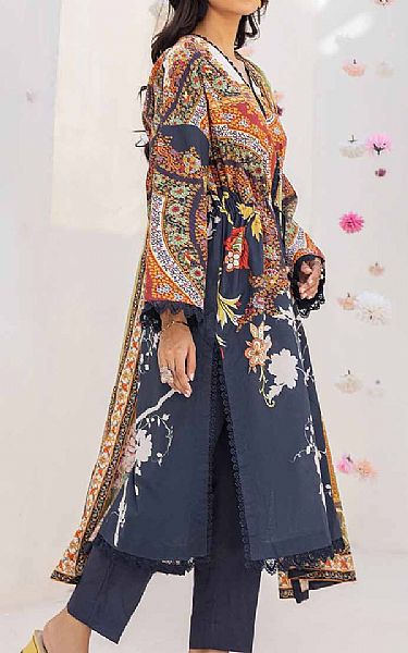 Gul Ahmed Midnight Blue Cambric Suit | Pakistani Winter Dresses- Image 2