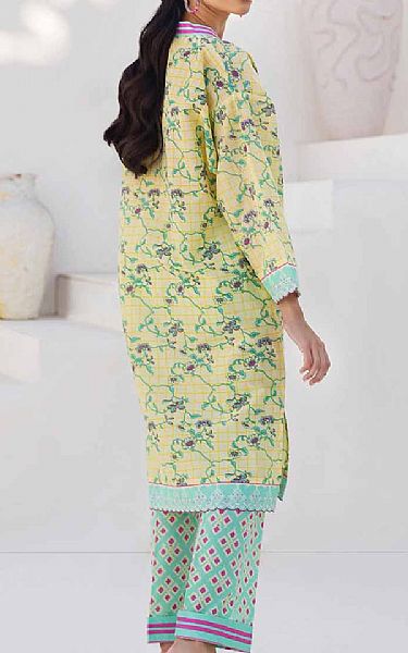 Gul Ahmed Light Golden Cambric Suit | Pakistani Winter Dresses- Image 2
