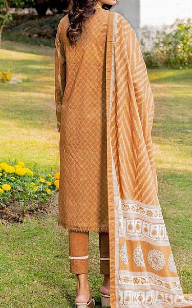 Gul Ahmed Brown Lawn Suit | Pakistani Lawn Suits- Image 2