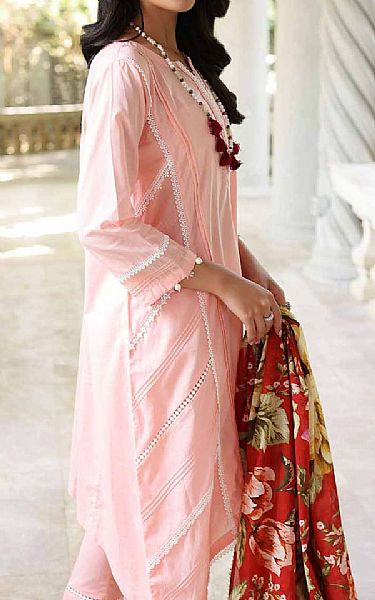 Gul Ahmed Light Pink Lawn Suit | Pakistani Lawn Suits- Image 2