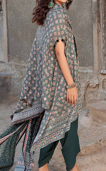 Gul Ahmed Dark Green Lawn Suit | Pakistani Lawn Suits- Image 2