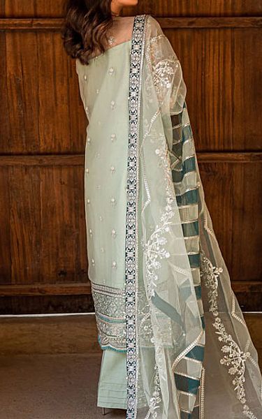 Light Pistachio Chiffon Suit | Pakistani Dresses in USA