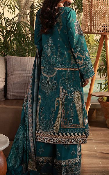Gulaal Teal Lawn Suit | Pakistani Lawn Dress in USA- Image 2