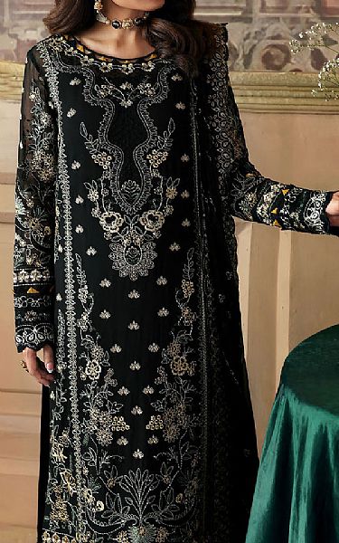 Gulaal Black Chiffon Suit | Pakistani Embroidered Chiffon Dresses USA- Image 3