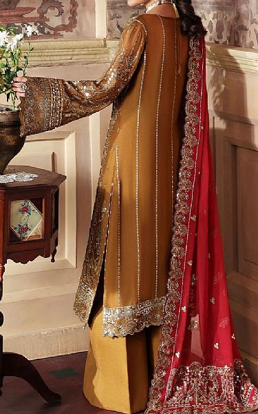 Gulaal Olive Chiffon Suit | Pakistani Embroidered Chiffon Dresses USA- Image 2
