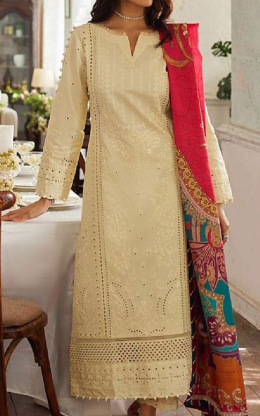 Gulaal Ivory Lawn Suit | Pakistani Lawn Dress in USA- Image 1