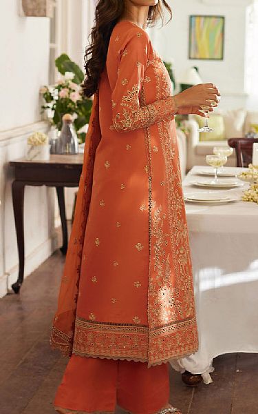 Gulaal Shocking Orange Lawn Suit | Pakistani Lawn Dress in USA- Image 2