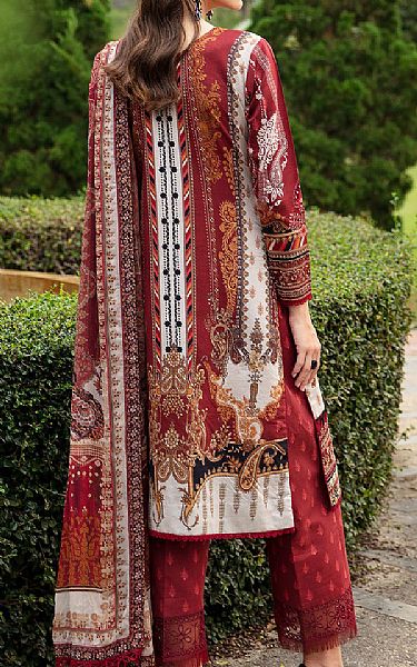 Gulaal Wine/Off White Lawn Suit | Pakistani Lawn Dress in USA- Image 2
