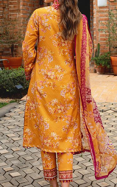Gulaal Cadmium Orange Lawn Suit | Pakistani Lawn Dress in USA- Image 2