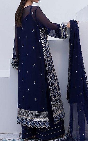 Gulaal Blue Chiffon Suit | Pakistani Embroidered Chiffon Dresses USA- Image 2