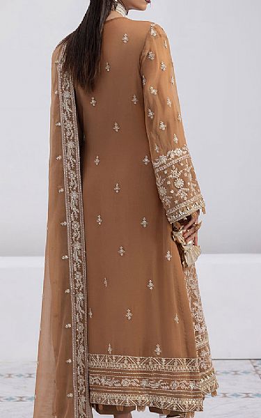 Gulaal Beige Chiffon Suit | Pakistani Embroidered Chiffon Dresses USA- Image 2