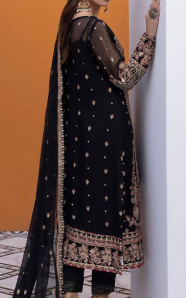 Gulaal Black Chiffon Suit | Pakistani Embroidered Chiffon Dresses USA- Image 2