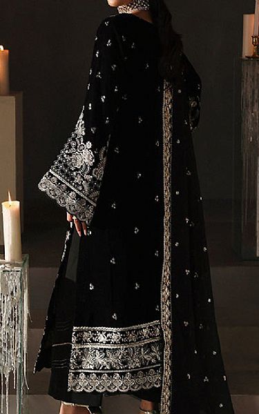 Gulaal Black Velvet Suit | Pakistani Winter Dresses in USA- Image 2