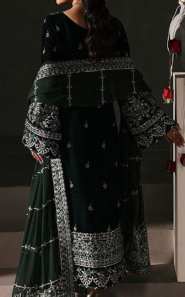 Gulaal Gable Green Velvet Suit | Pakistani Winter Dresses in USA- Image 2